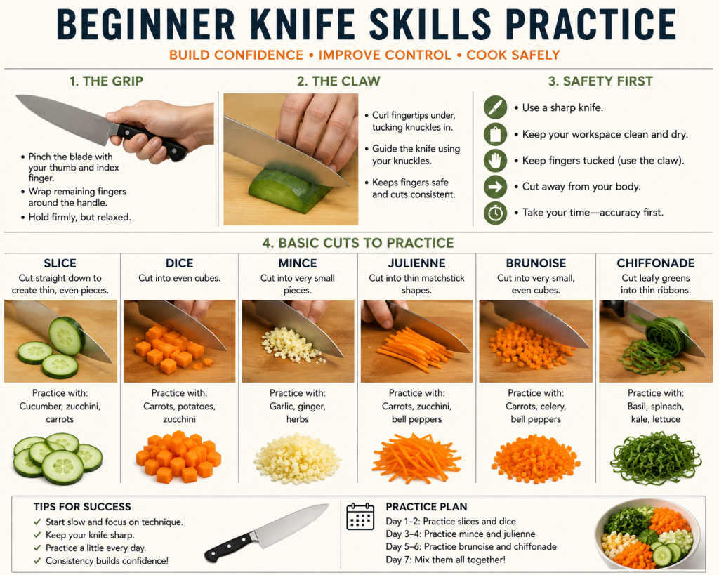 Beginner Knife Skills Practice